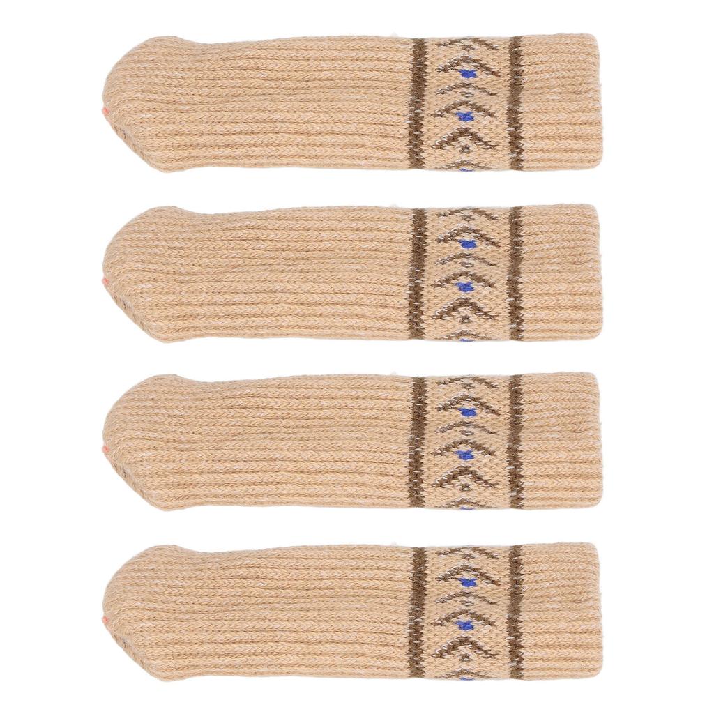 Chair Leg Floor  ors, 20PCS Furniture Leg Socks Chair Leg Covers Chair Foot Covers Acrylic Silicone Double Layer Elastic Chair Leg Covers for H