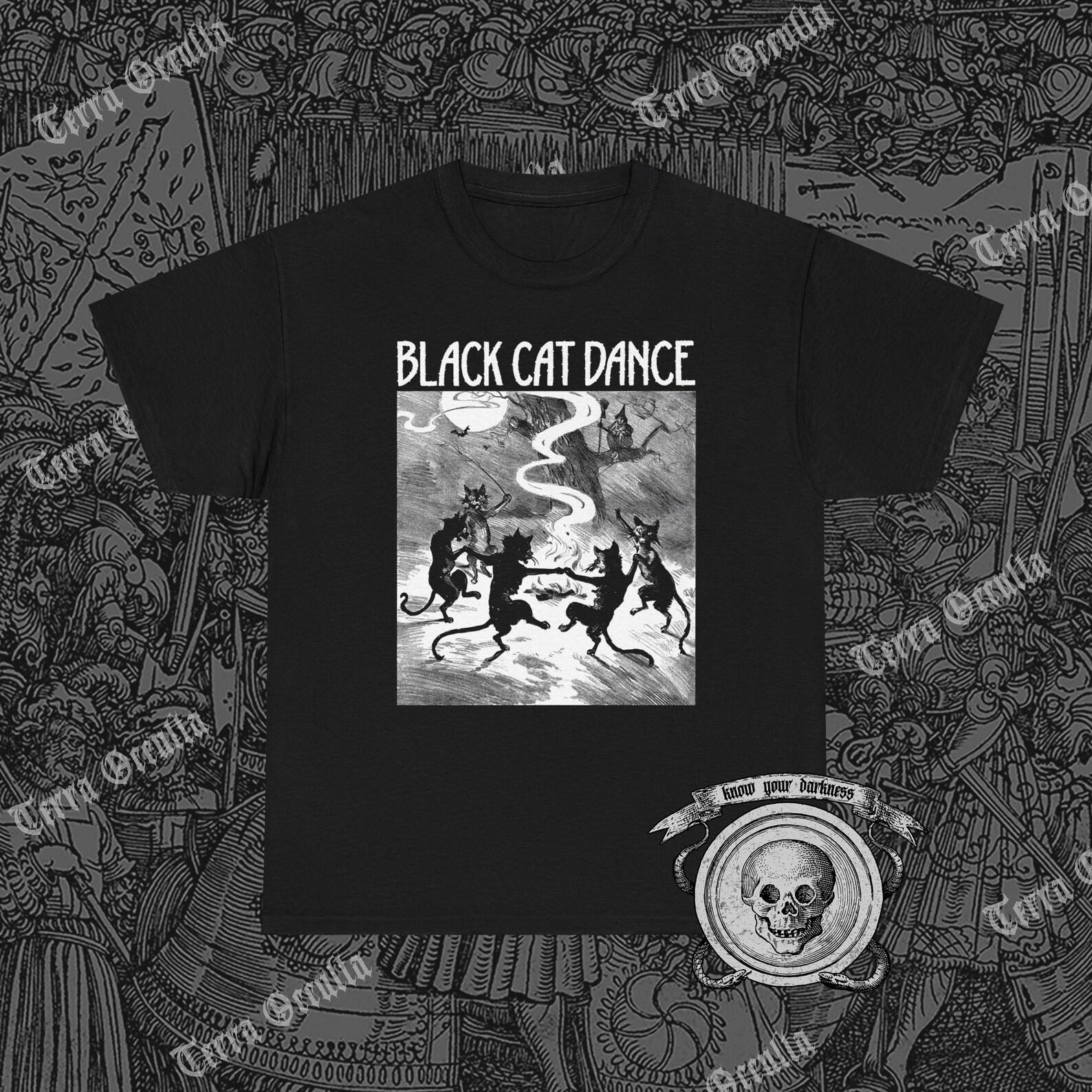 Black Cat Dance Shirt, Witchy Cats, Cat Lady, Halloween S