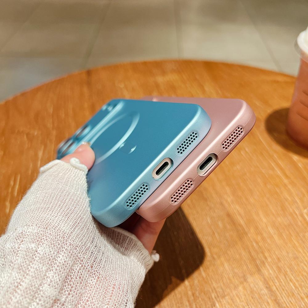 Luxury Matte Case For Apple IPhone 17 Air 16e 16 15 14 13 12 11 Pro Max Plus For Magsafe Magnetic Wireless Charging Back Cover