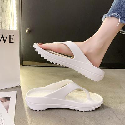 Thick-bottomed Cool Slippers Ins Korean Women's Flip-flops Fashion Outer Wear Men's Thickened Soft-bottomed Couple Pinch Slippers