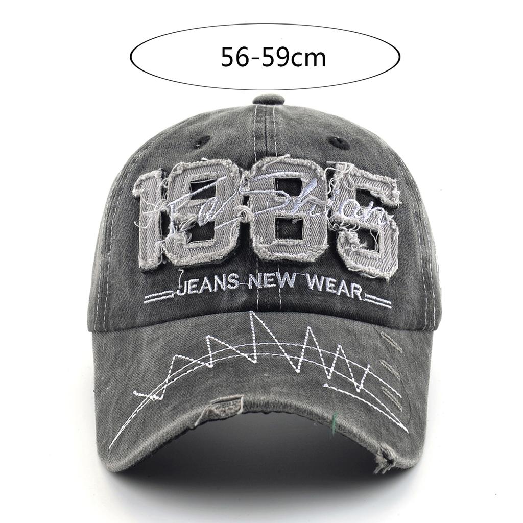 Vintage Dad Hat With Embroidery Letter 1985 Snapback Baseball Cap Men Outdoor Breathable Sport Casual Visor Cap Women Adjustable