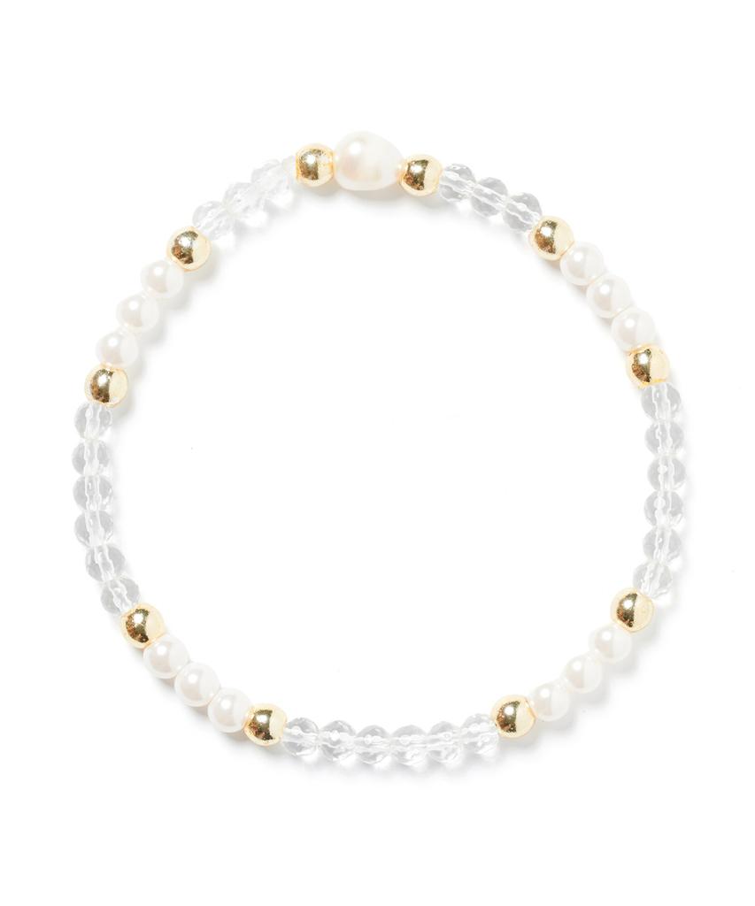 Polalita Crystal Pearl Mix Bracelet (Plt-Br-037_Wt)