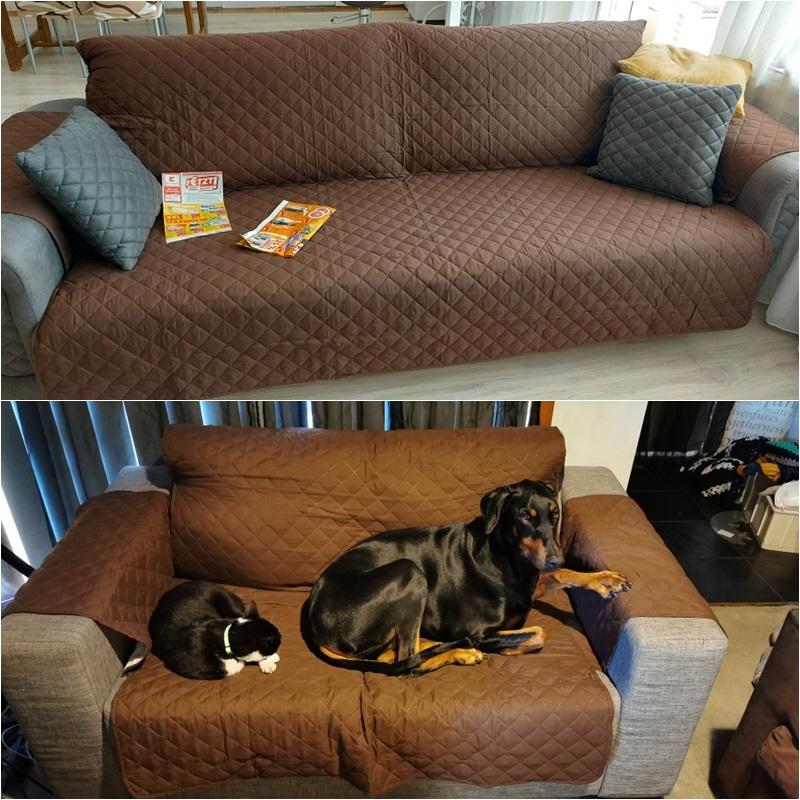 Solid Color Sofa Cover High Quality Non -Slip Sofa Armchair Cover Washable Couch Slipcovers Kids Dog Pet Sofa Mat