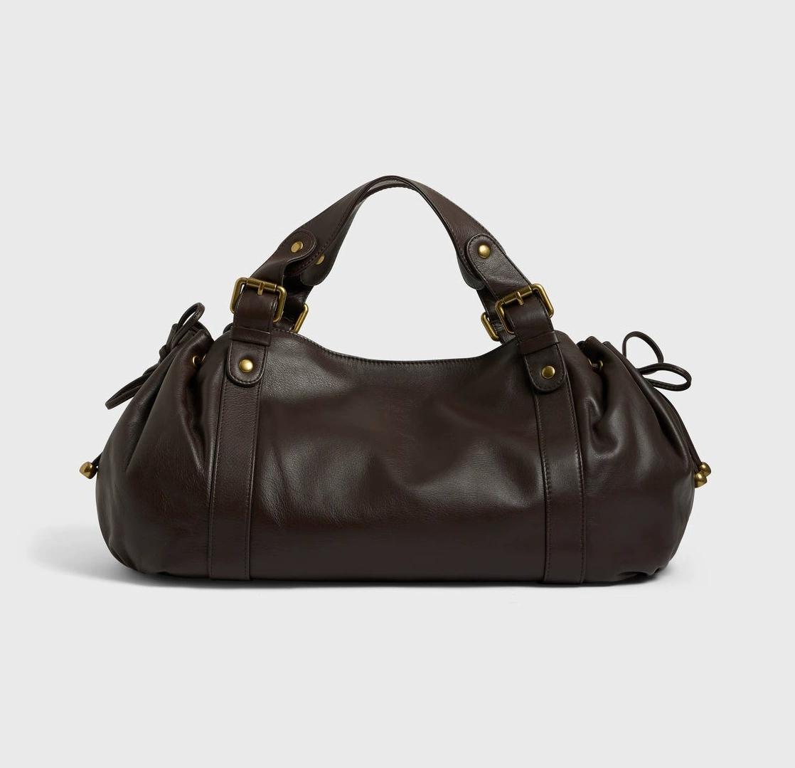

Women s Crossbody Simple Handbag Commuter Shoulder Boston Bag Stylish Versatile Work Bag Soft Polyester Interior