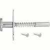 2-Piece Set Spring-Loaded Stainless Steel 6mm Head Door Raising Adjustment Rod Locks Hardware for Doors