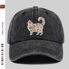 pc Vintage Cat Face Printed Baseball Cap with Floral Pattern Design Sun Hat MultiColor Optional Party Decor Hat Home Leisure