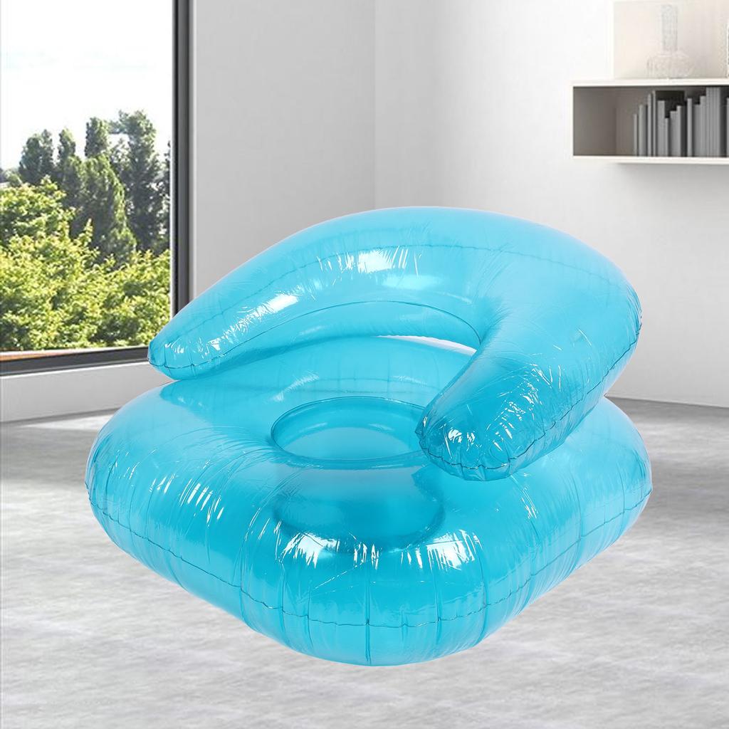 Inflatable   Sofa - Portable PVC Transparent Sofa St,Ergonomic Blow Up Ch , Inflatable Couch for Indoor Bedroom Balcony Outdoor Garden Pool Relaxa