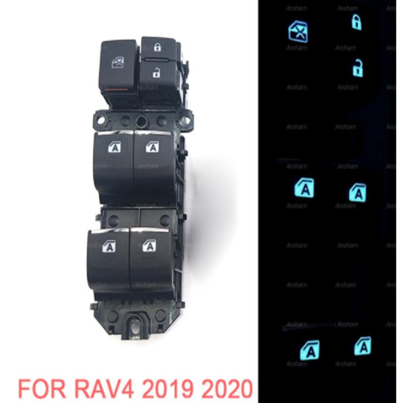 Buy Lighted LED Power Single Window Switch Set for Toyota RAV4 RAV 4 2019 2020 Left Driving