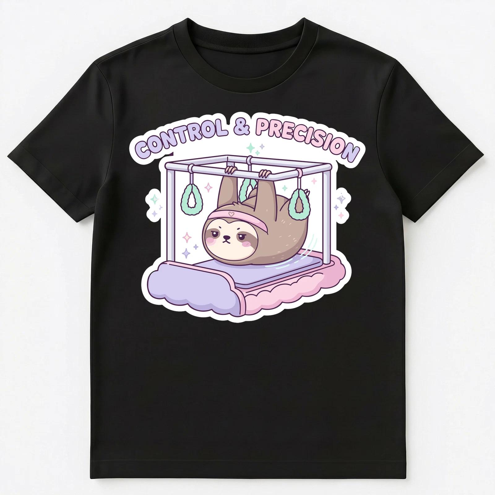 Pilates Sloth Control Precision Workout Fitness Unisex T-Shirt S