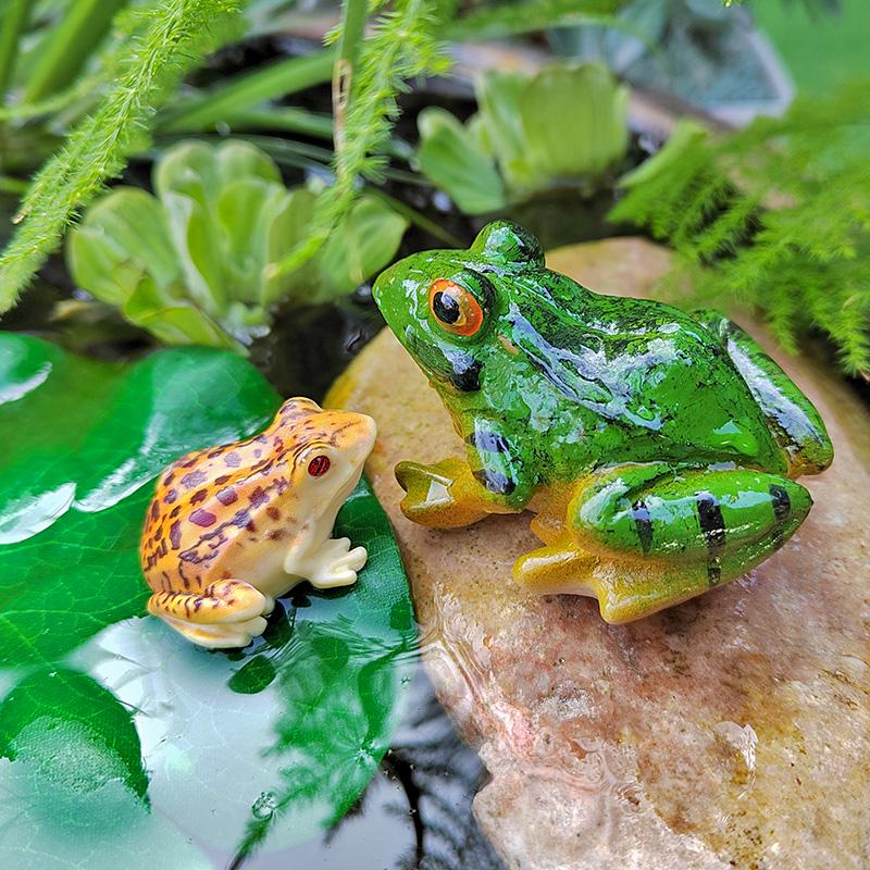Creative Micro Landscape Frog Ornament for Fish Tank and Bonsai Decoration