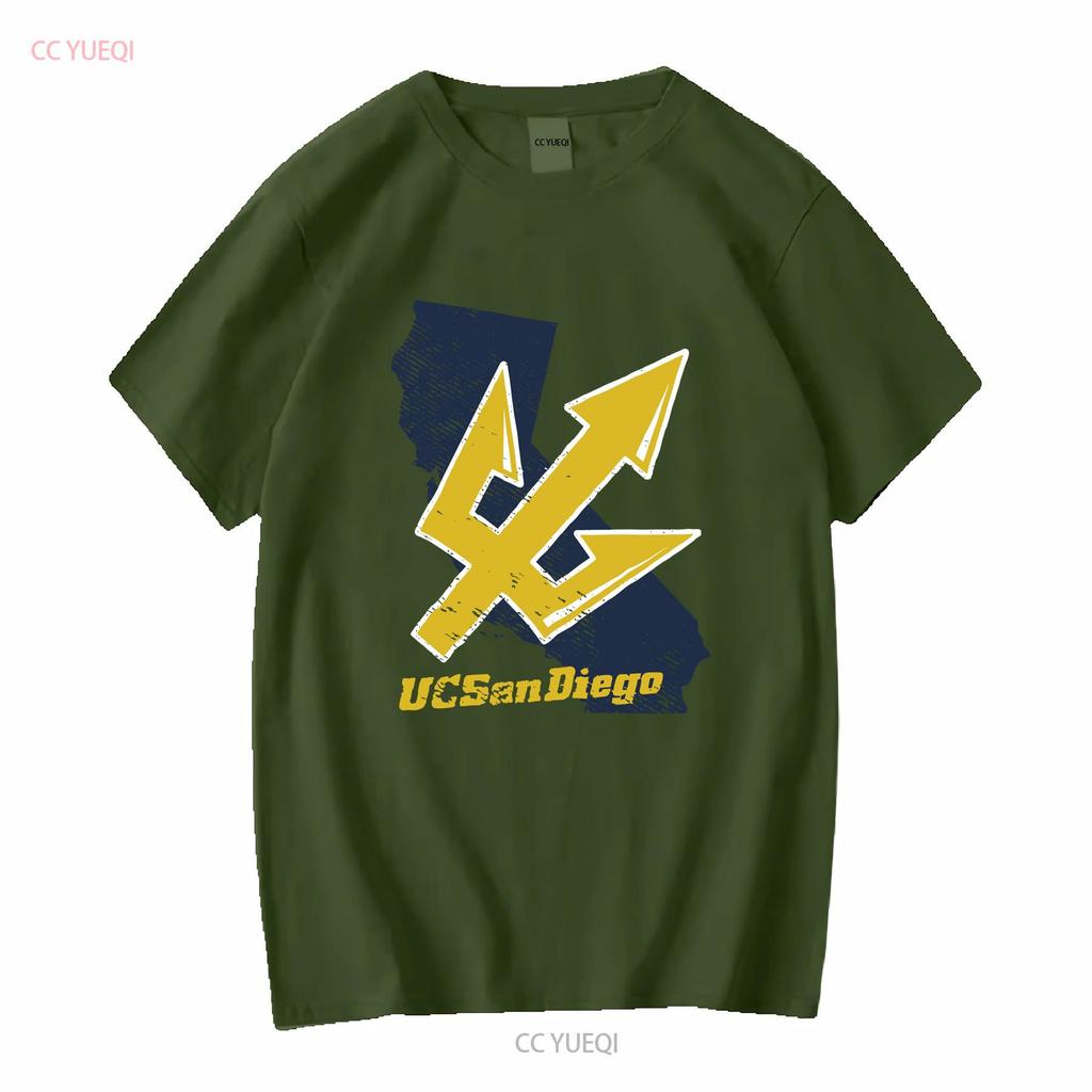 UC San Diego Adult T Shirt California Athletic Heather S 5XL Long or Short Sleeves Vintage Washed Comfortable Breathable