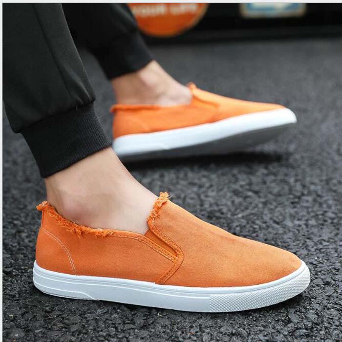 Personalidad Caramelo Color Raw-edge Canvas Shoes Zapatos de Tela Clásicos  de los Hombres Estilo Coreano Estilo Universitario Set Foot Zapatos de  Hombre comprar a buen precio — entrega gratuita, reseñas reales con