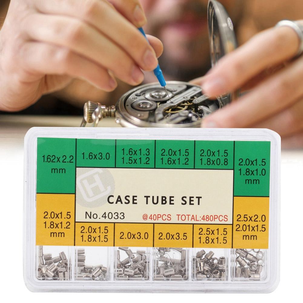 12 Sizes of Watch Case Tube Metal Repairing Tool for Watch Watchmaker Fixing Accessory