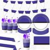Purple Elf Ball Theme Party Supplies Birthday Tableware Party Decorations Party Arrangements Supplies