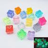 Cubos de Gelo Luminosos com Glitter de 18mm - Acrílico Céu Estrelado de Alta Transparência Conjunto DIY