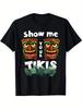 Show Me Your Tikis Hawaiian Tropical Tiki Masks T-shirt
