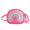 Tęczowa Torebka Listonoszka z cekinami dla Dzieci - Modna, Wszechstronna, Duża Pojemność PU Torba na Ramię