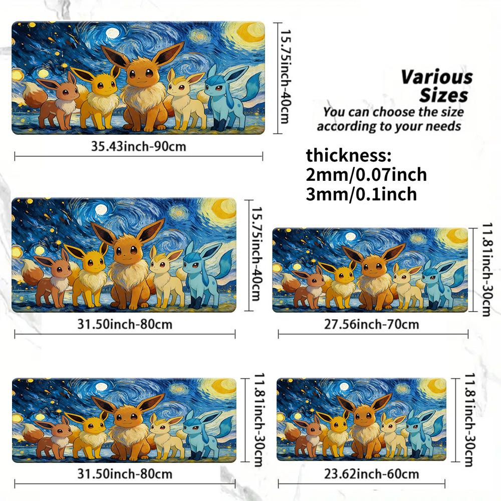 Snorlax Desert Stream Gaming Desk Mat NonSlip Washable Mouse Pad 30x80x0.2cm