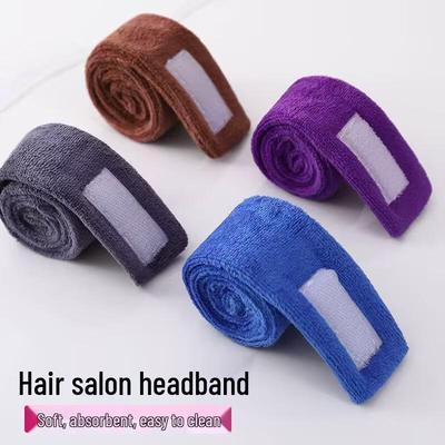 Headband Hair Dyeing and Perming Cotton Strips - Absorbent, Thickened, Anti-Leak Hair Tie for Barbers and Salons