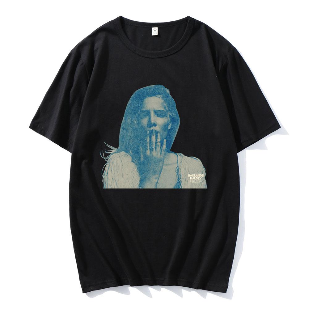 HALSEY Badlands Tshirts Short Sleeve Cotton Female/Male T-shirt Casual O-neck Geaphic Tee-shirt Printing Clothing Tee