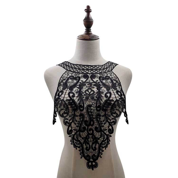 Water-soluble lace corsage, polyester silk embroidered collar, three-dimensional hollow fake collar