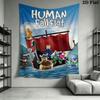 Human Fall Flat Wall Hanging Printed Fabric Blanket Decorative Tapestries for Bedroom Living Room Home Decor