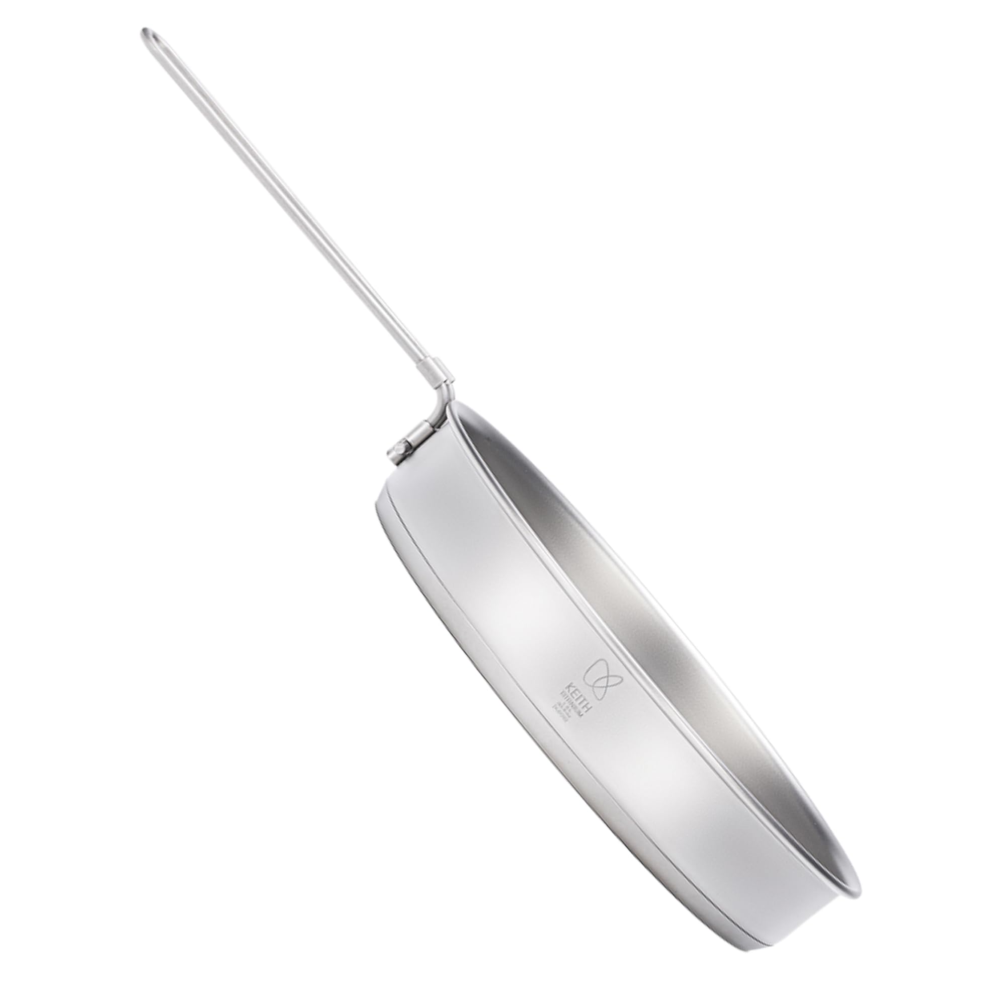 

KEITH Titanium Frying Pan 1000ml 20cm Ultralight and Durable Cookware for Outdoor Healthy Even Heat Folding Easy to Rivetless Suitable for Direct