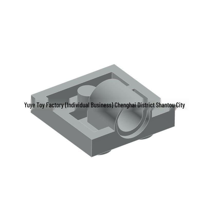2x2 MOC Building Blocks Accessories: Small Particle Base with One Hole (10247 2444) 0.5 kg светло-серый