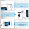 Thermostat Lock Box With Key, Universal Thermostat Guard Box Clear Thermostat Cover On Wall,Acrylic Thermostat Protector Box Fits Thermostats 6.8" X