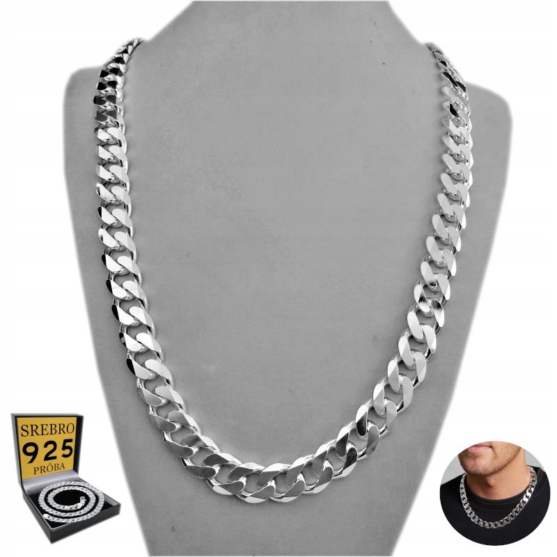 925 Silver Men` Chain Silver 9mm