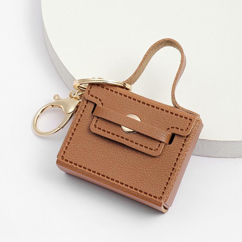 WTEMPO 1 шт. искусственная кожа брелок мини сумка брелок для женщин милый брелок кулон — фото 5