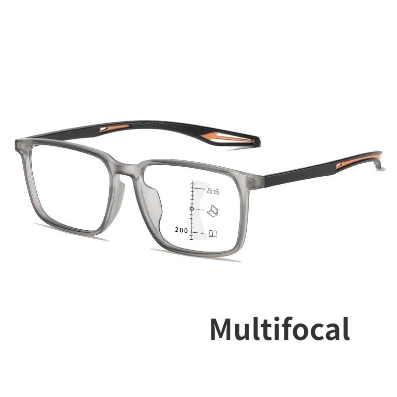 Fashion Multifocal Progressive Glasses Trendy Blue Light Blocking Sports Reading Glasses Men Women Hd Lens Near And Far Eyewear