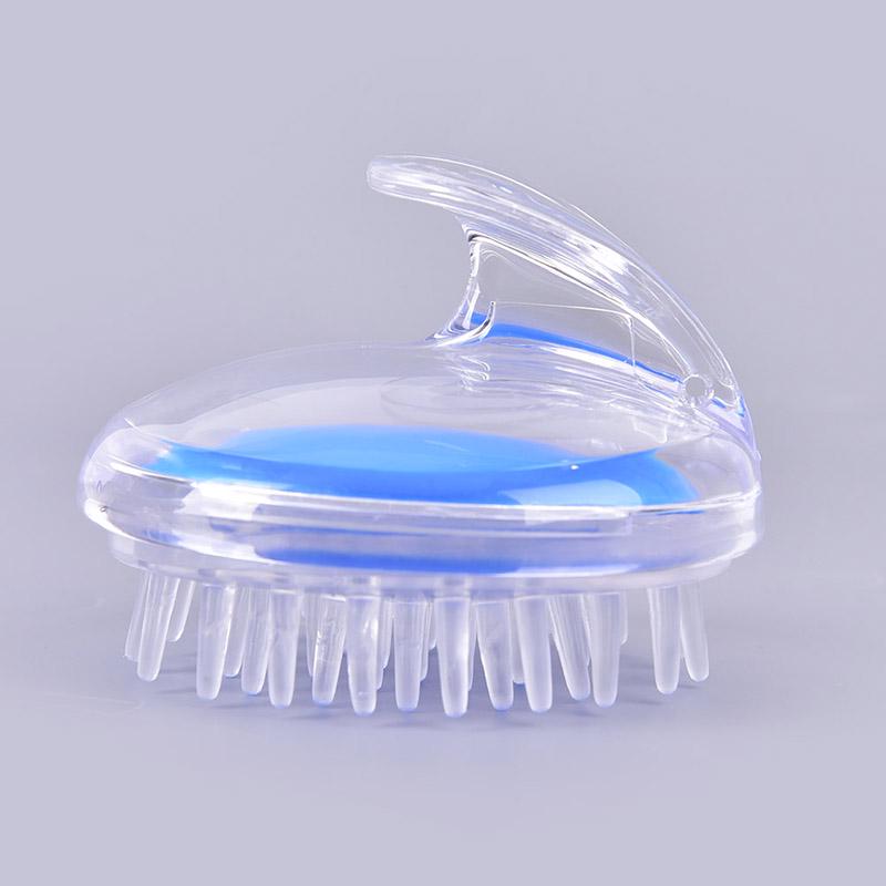 

Silicone Head Body Massager Shampoo Scalp Massage Brush Hair Washing Comb Body синий