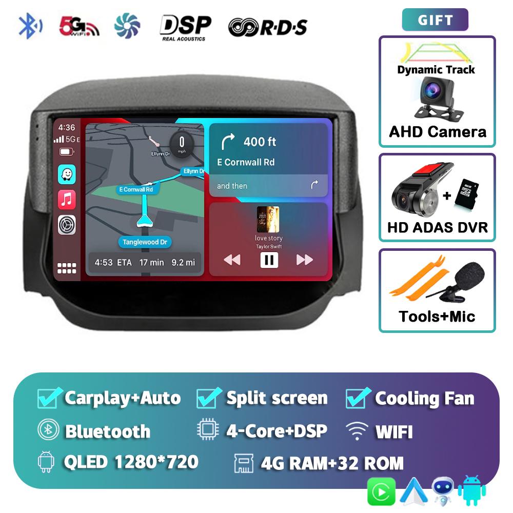 Android 14 Carplay Auto Car Radio For Ford EcoSport Eco Sport 2014 2015 2016 2017 2018 GPS Recorder Multimedia Player 4G+BT DSP