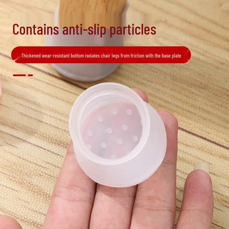 Silikonové protiskluzové návleky na nohy židlí a stolů pro dřevěné podlahy - Tiché, zesílené, podložky odolné proti opotřebení