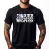 Pc Nerd Techie IT Technicus Computerfluisteraar Blauw En Wit Grafische T-shirts Dames Klassiek Grappige Cadeaus Grote Maten