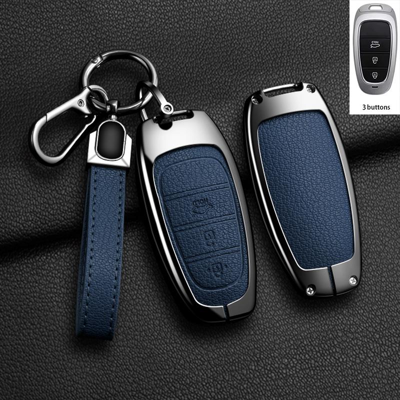 Car Key Case Cover For Hyundai Sonata Sel Ev 6 8 Ioniq 5 Nexo Tucson Sonata Grandeur Sonata Metal Protection Shell