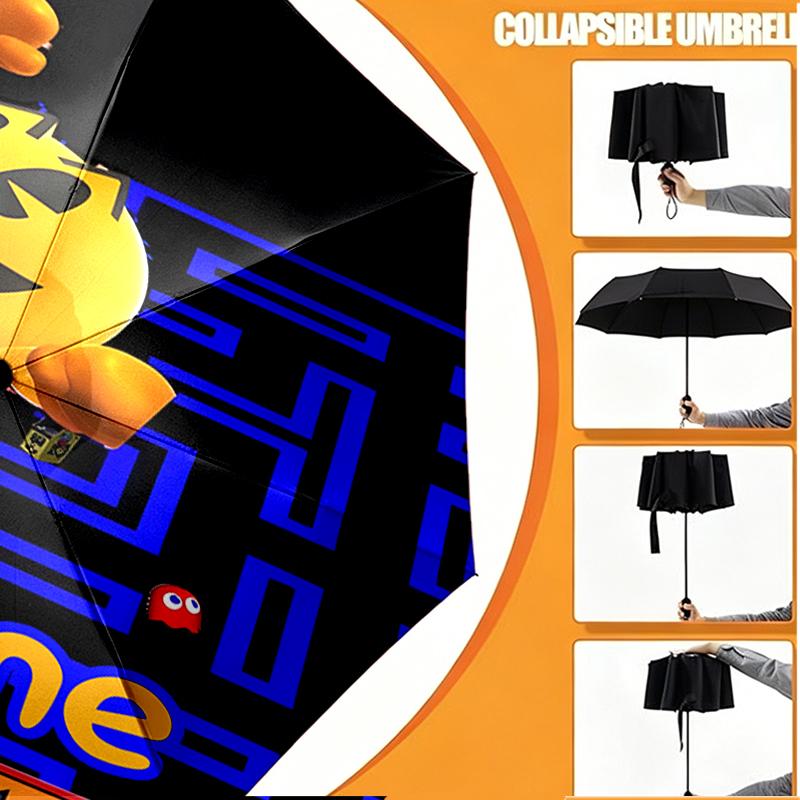 Custom Name Personalized PAC Print Umbrella, Auto Open Close, 8‑Rib Sturdy Frame, Commute Camping Hiking Use, Birthday Gift