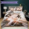 Jujutsu Kaisen Pattern Bedding uilt Set uilt Cover Pillowcase Home Decoration Birthday Gift (1 * duvet cover + 2 * pillowcase without core)