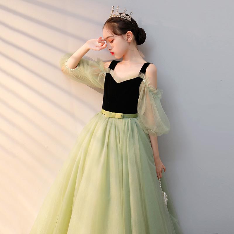 

Пышное тюлевое платье принцессы для девочки - Модный вечерний и сценический костюм 160cm