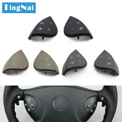 LHD RHD Auto Lenkrad Schalter Steuertaste Trim Abdeckung Für Mercedes Benz E Klasse W211 E320 E350 E550 2003-2006