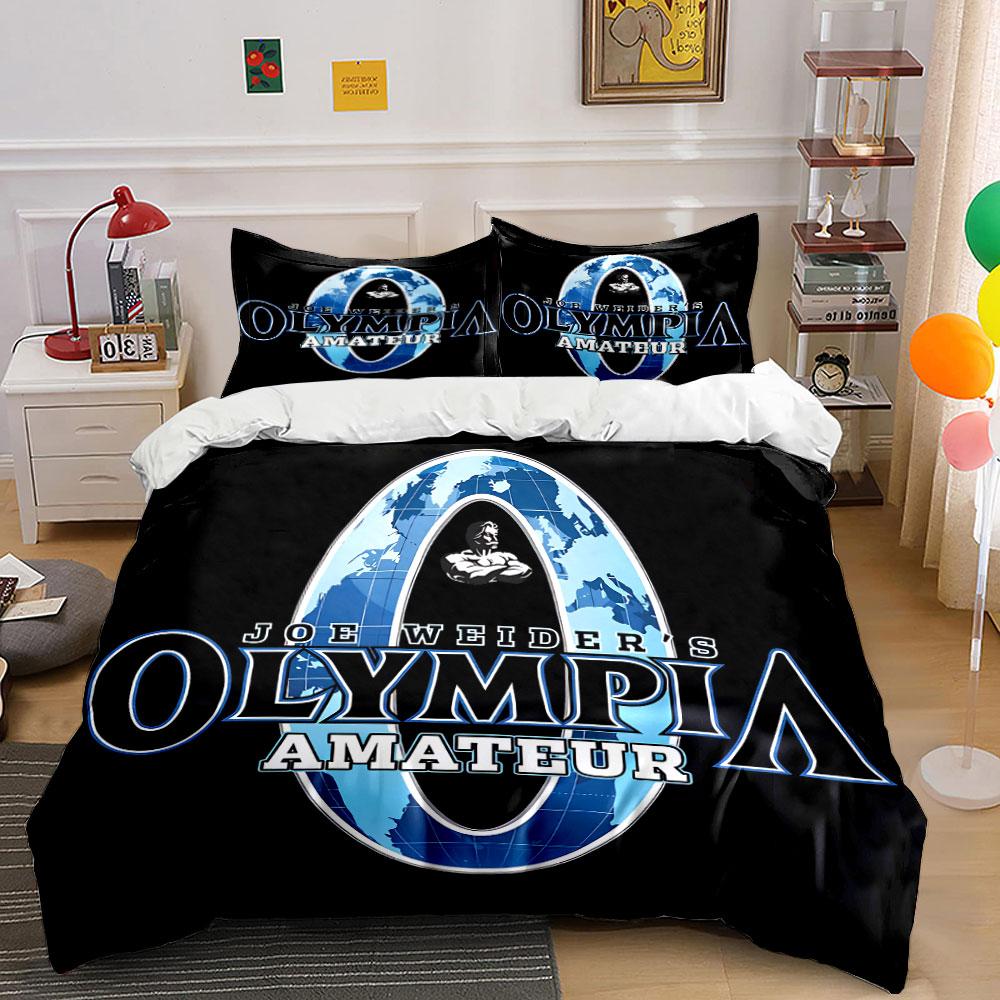 Olympia Amateur Logo Bettwäsche Bettbezug-Set Bettbezug Kissenbezüge (1*Bettbezug 2*Kissenbezüge, ohne Bettdecke)