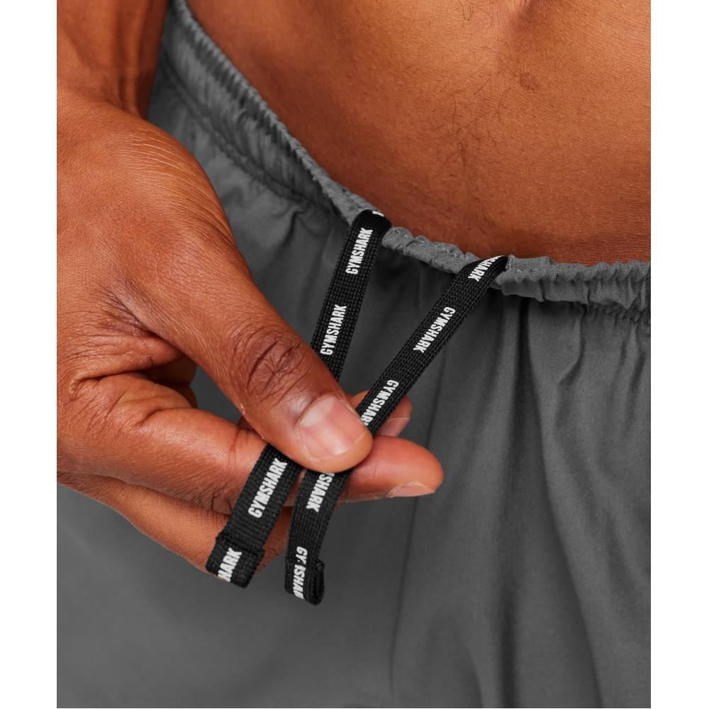 Gymshark Arrival Block 6  Shorts Dark Grey A3b9y Gb7h