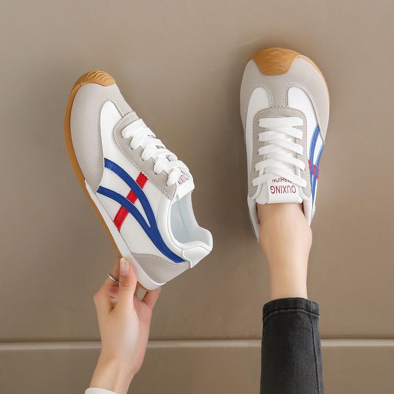 European and American Retro Flat-soled Forrest Gump Shoes Women's 2025 Autumn New Comfortable Soft-soled Leather Surface Versatile Casual Sports R