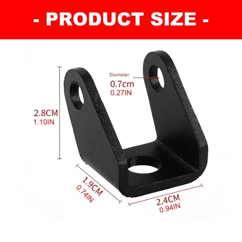 Motorcycle Spotlight Mount Bracket Base for 368G Motorcycle, Metal Auxiliary Lamp Support Set with 2 Brackets and 2 Mounting Screws Included