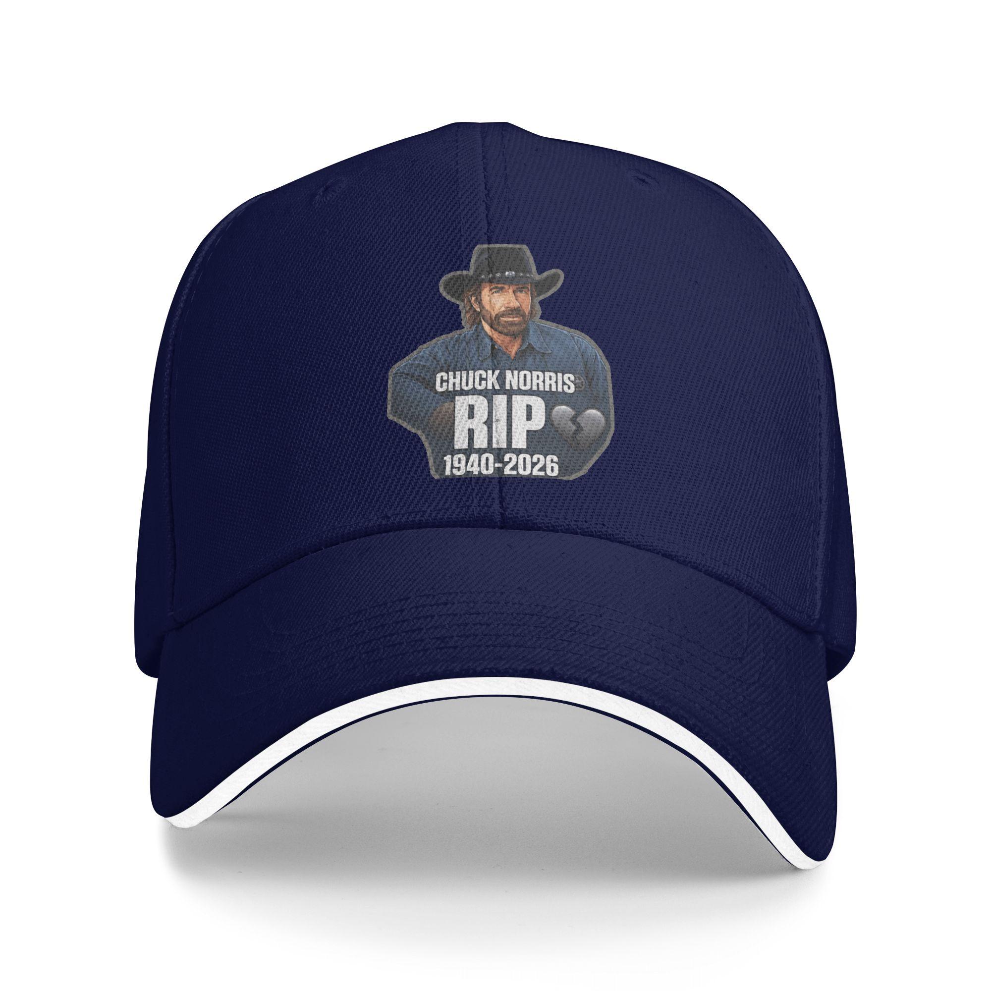 

Legens never die Chuck Norris Baseball Cap Hip Hop Sandwich Hats for Men Women Polyester Sun Hat Workouts One Size темно-синий