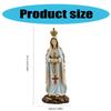 Statua Statuetta Fatta a Mano della Madonna di Fatima Decorazione da Scrivania Per Matrimonio Religioso Evento e Celebrazione