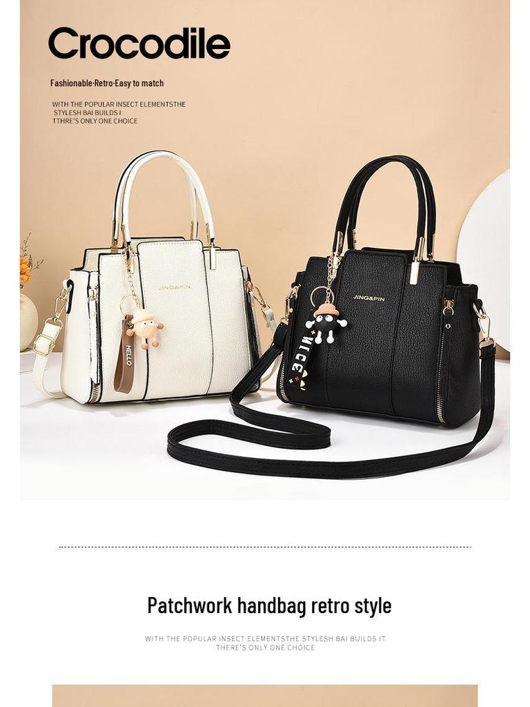 Damen Trend 2024 Handtasche mit großer Kapazität: Einfache, stilvolle und vielseitige Schulter-/Reise-Umhängetasche