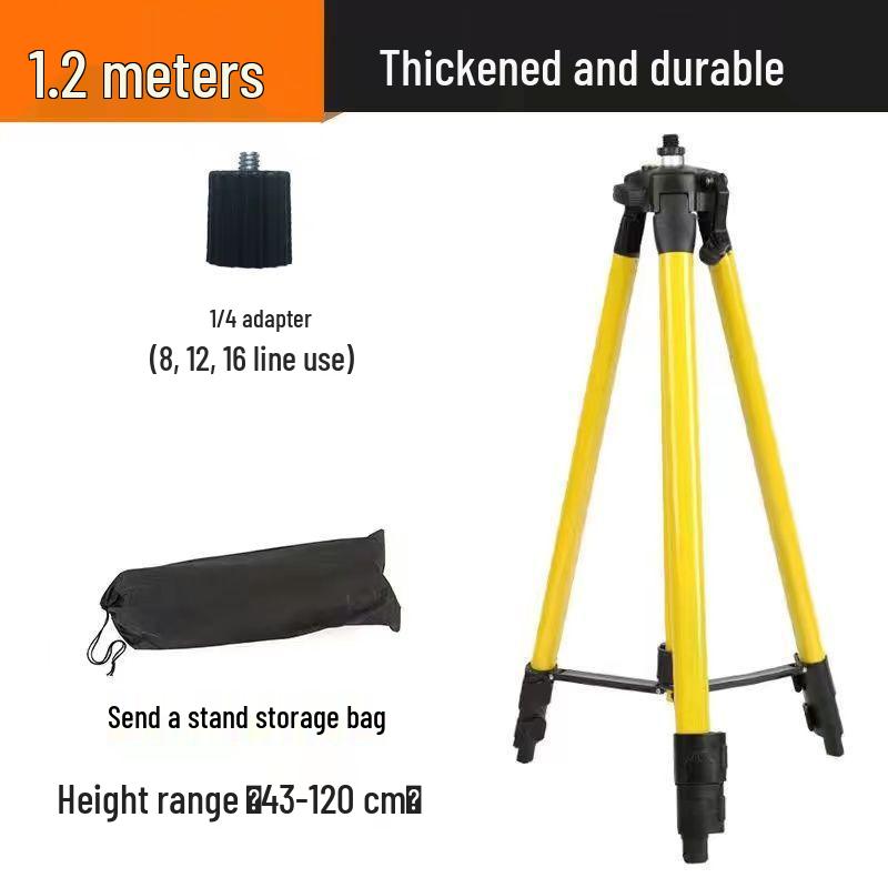 Thickened Aluminum & Steel Spirit Level Bracket with Infrared Laser Tripod