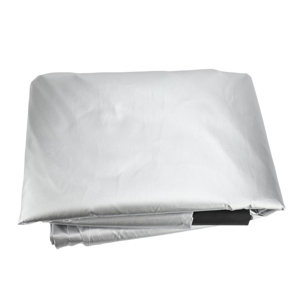 Patio Furniture Cover 210D Oxford Cloth Rainproof Sun Proof Outdoor Table and Chair Set Cover with Windproof Drawstring
